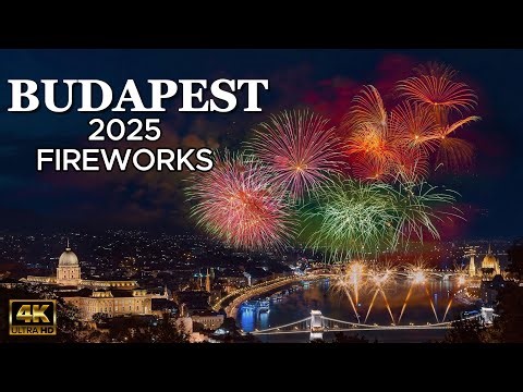 Budapest Fireworks 2025 - St. Stephen's Day 2025 - 4K|Hungary State Foundation Day Fireworks 2025