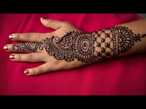 Simple & Beautiful Wrist Mehndi Design | Easy Indo-Arabic Henna Tutorial‪@hiffza__mehndi‬ #easymehndi