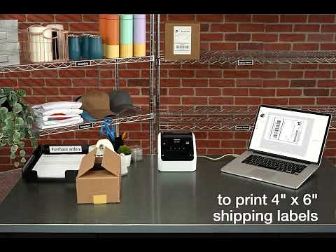 Brother QL-1100c Label Printer Prints Wide Format Thermal labels for shipping, postage, and more