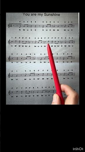 You are my sunshine Piano playback for recorder