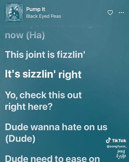 Pump It - Black Eyed Peas Lyrics