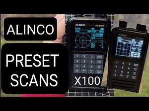 Alinco DJ-X100 , Set Scan Searches
