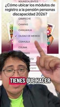 How to locate the registration modules for the disability pension 2026?