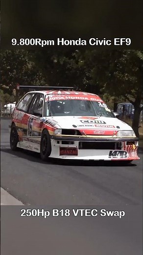9.800Rpm HONDA Civic EF9 JDM Legend on Hillclimb 🔥