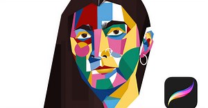 Geometric Portraits with Procreate | "Geometric Portraits with Procreate" (lucafont)