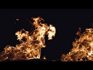 Cinematic Fire VFX Background - Intense Burning Flames 4K