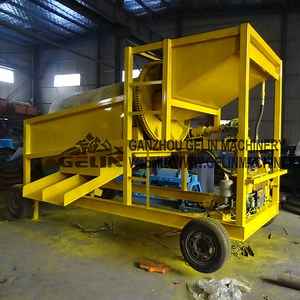 [Hot Item] Mobile River Sand Gold Washing Trommel Screen with Double Layers