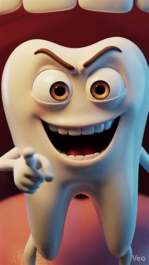 "Angry Tooth Warning! Brush or Regret 😡🦷 #Shorts"