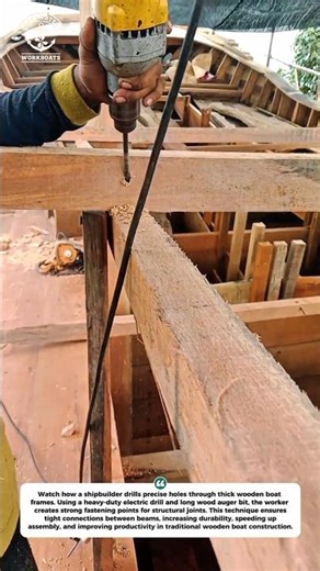 Insane Boat Frame Drilling Trick! Shipbuilders Do This Every Day
