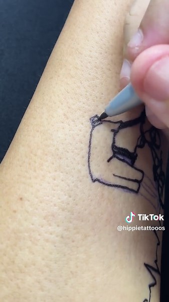 Ideias Criativas de Tatuagens com Caneta para Bikers