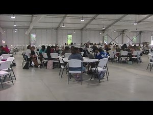 Inside Wynne High School's temporary campus after tornado destroyed their school