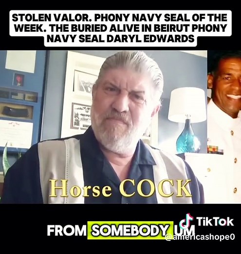STOLEN VALOR. PHONY NAVY SEAL OF THE WEEK. THE BURIED ALIVE IN BEIRUT PHONY NAVY SEAL DARYL EDWARDS#cops #usa #usa🇺🇸 #fyp #news