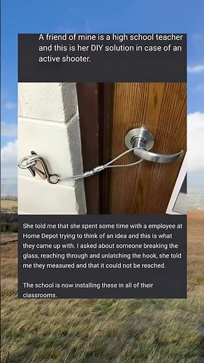 Teacher Made This DIY Lock To Stop An Active Shooter 😳 #school #safety