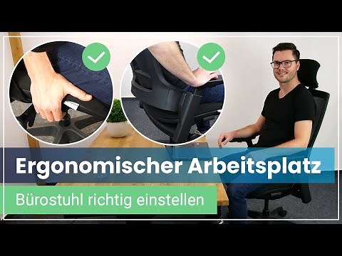 Ergonomie am Arbeitsplatz ➡️ So stellst Du Deinen Bürostuhl richtig ein | Ergotopia NextBack