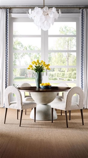 Chaddock Furniture Workroom on Instagram: "Sculptural seating meets refined craftsmanship. Introducing the new Romeo Arm and Side Chairs by Benjamin Johnston for Chaddock—thoughtfully scaled, fully customizable, and designed to elevate the table they surround. We craft your story. #BenjaminJohnstonDesign #Chaddock #LuxuryFurniture #InteriorDesign #BespokeFurniture HandcraftedInNC"