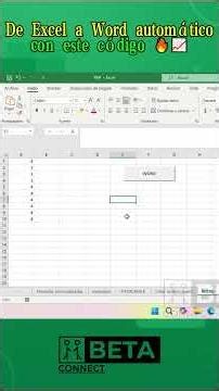 Exportar Información de Word a Excel con Código VBA (Paso a Paso)