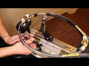 Tennis Stringing - How to String a Tennis Racquet with the 1 Piece Stringing Style