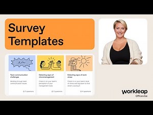 How to use Workleap Officevibe's survey templates