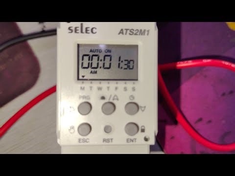 Selec ATS2M1 TIMER Astronomical time switch ATS2M1 Full parameters Settings & configuration.
