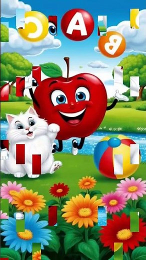 Funny Apple Cartoon for Kids 🍎 | Fun Fruit Animation #kidsfun