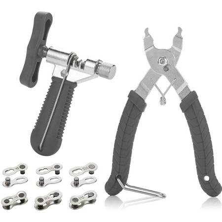 Bike Link Plier   Chain Breaker Splitter   6 Pairs Bicycle Missing Link, Chain Plier Quick Link Plier for 6/7/8/9/10 Speed Chains Repair | Professional Bicycle Chain Tool Kit, Gray - Walmart.ca