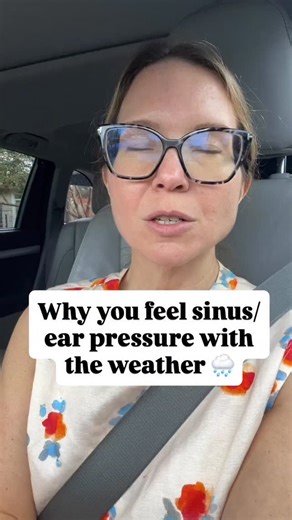 When the weather changes, so does the pressure inside your head. 🌦️ Barometric pressure shifts in the weather may not always match up with the pressure in the air spaces within your head, like the middle ear or the sinus cavities, giving you that clogged or painful sensation. 😣 Ways to help open those ‘portals’ (Eustachian tube, sinus ostia) and relieve pressure include: 🌬️ Cold therapy to reduce swelling 🌿 Aromatherapy (peppermint or eucalyptus) to ease airflow 🤲 Acupressure or lymphatic m