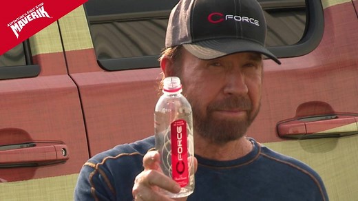CForce Water by Chuck Norris is a force of nature. What can it do for you? Watch to find out and grab a bottle at a Maverik store near you! | CForce