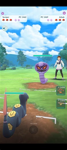 💥Seviper Vs Arbok, PVP Batalla de Serpientes en Pokémon Go💥 #Pokemongo #pokémon #short