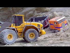 Dump Truck TRAPPED After Mine Explosion | RC Rescue Operation