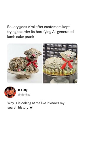 This AI Lamb Cake Looks Like It Knows Your Darkest Secrets