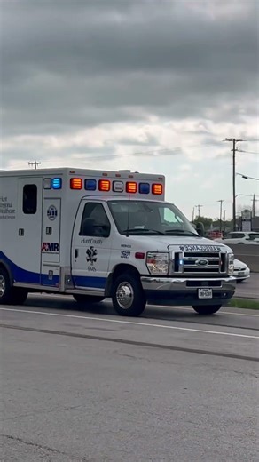 Hunt county EMS responding to a medical emergency