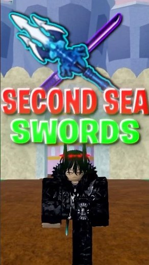 Best 3 Second Sea Swords #bloxfruits #roblox