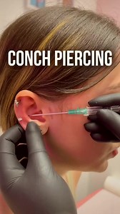 231K views · 992 reactions | CONCH NEEDLE PIERCING  How painful are conch piercings- @undergroundbodypiercing | BearReed Piercing | Facebook