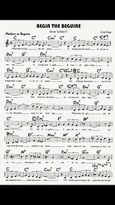 “Begin the beguine” sheet music 🎼 #beginthebeguine #musician #pianist #sheetmusic #pianoteacher #music #instrumentalmusic #pianolessons | The Keyz