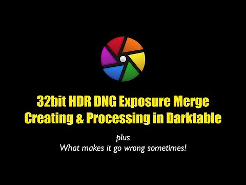 Darktable Create HDR Merge 32bit Processing - Avoid Noise in Recovered Shadows without Ai Denoise