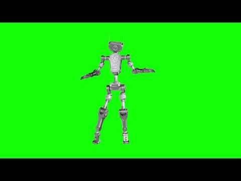 Free 3D Robot Dancing Clip | Green Screen Video