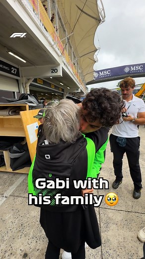 An emotional end to the day for Gabi 🥺 #F1 #Formula1 #BrazilGP | F1
