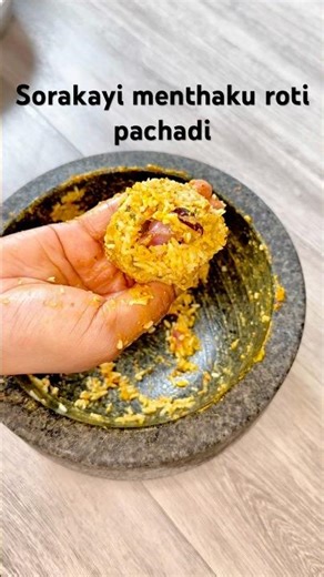 Sorakayi menthaku roti pachadi | bottle guard fenugreek leaves chutney #food #andhrapradesh