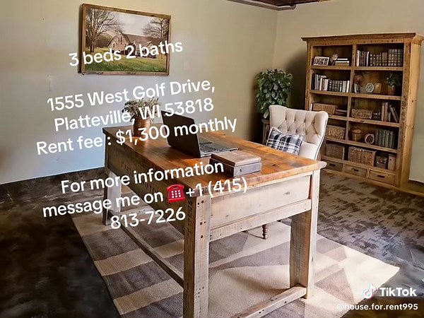 3 beds 2 baths 2,286 sqft 1555 West Golf Drive, Platteville, WI 53818 Step into this beautiful Multi-Level home near the Platteville Golf Course and Smith Park. Enter into the spacious foyer into the upper or lower levels. The upper level offers 2 bedrooms and a large living room. The lower level offers an additional bedroom, full bath, additional rec room plus a large level storage room complete with shelves for all your storage needs. Home has a new roof & siding #wisconsinhomes #platteville #