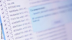 Scanning files on the computer.