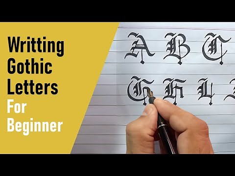 Learn Gothic Calligraphy A–Z | Master the Blackletter Alphabet Step-by-Step