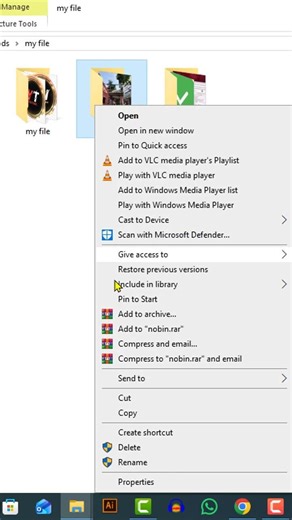 Important Folder Lock Tricks 🔐 No open & No delete Folder #tech #shorts