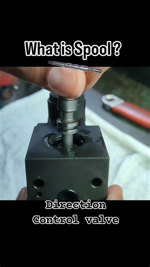Directional Control Valve Explained: Spool Operation⚙️👨‍🔧 Description - A directional control valve (DCV) uses a spool to control the direction of fluid flow in hydraulic and pneumatic systems. The spool is a cylindrical component that slides inside the valve body. By moving left or right, the spool connects different ports such as pressure, tank, and actuator ports. This movement controls whether a cylinder extends, retracts, or stops. DCV spools can be operated manually, electrically, or by 