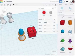 TinkerCAD tutorial chess pieces - bishop