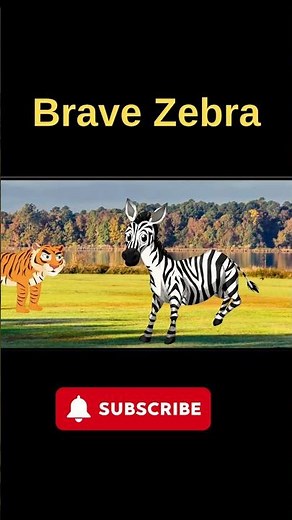 Zebra vs Tiger 🐅🦓 | Funny Jungle Animation for Kids | Who Will Win? #zebra #tiger #animalfunny