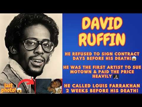 FINALLY! DAVID RUFFIN'S MYSTERIOUS DEATH SOLVED!! He was about to EXPOSE THEM! - His WAR in MOTOWN😱