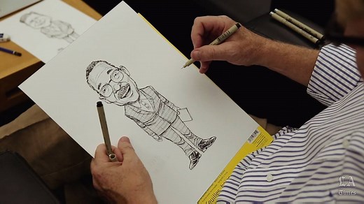 David Horsey, political commentator and cartoonist for the Los Angeles Times, gives us a glimpse of his process for drawing personalities. "It's really a process of exaggerating. But what you're exaggerating are the elements in a persons' face ... that make them unique. If you do it right, it really captures the person." | Los Angeles Times