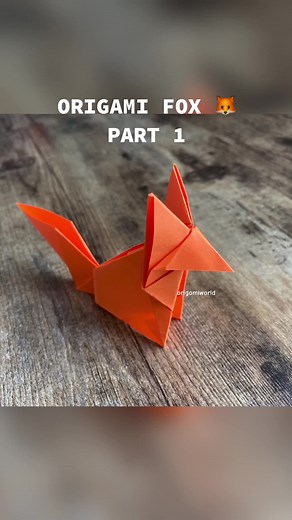 How to fold origami fox #howtomakeorigami #origami #tutorial #papercraft #fox #origamifox