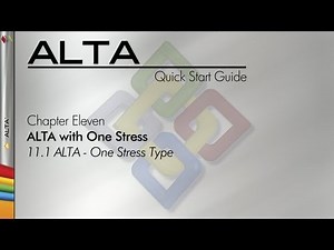 ALTA 8 Quick Start Guide Chapter 11.1: Accelerated Life Testing Data Analysis - One Stress Type
