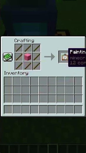 how to make painting in Minecraft #minecraft